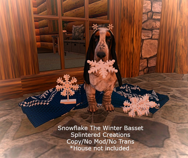 Snowflake The Winter Basset 