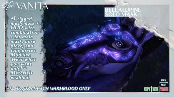 BellaLupine Solo Mask [DUTCH]