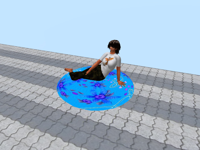 relax cushions   small  blue