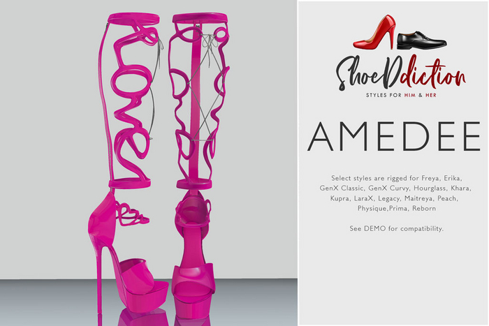 {SA} Amedee Heels Hot Pink