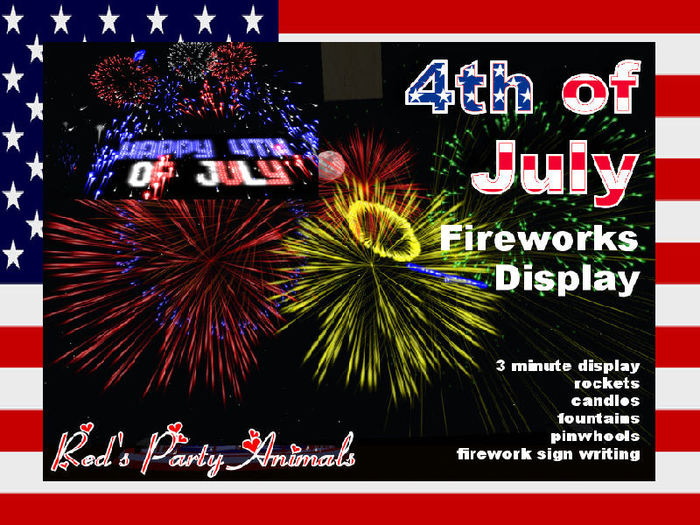 FIREWORKS  HUGE  4th of JULY Independence Day Firework Display