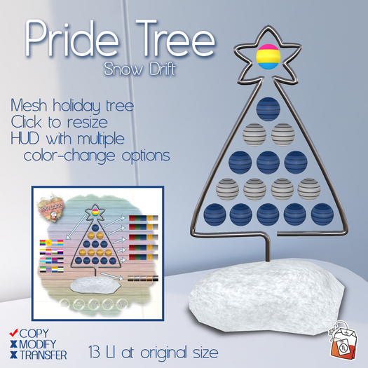 ~TL~ DEMO Pride Tree Snowdrift w HUD