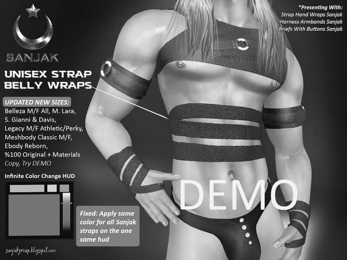 DEMO Strap Belly Wraps Infinite Colors Sanjak ADD TO UNPACK