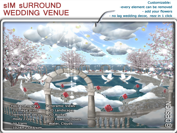 Wedding Venue FULL SIM SURROUND - romantic club