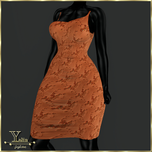 Yalin Fashion COCO Dress Tangerine Cocktaildress