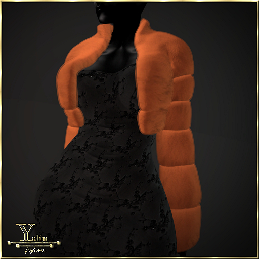 Yalin Fashion COCO Jacket Tangerine Furjacket
