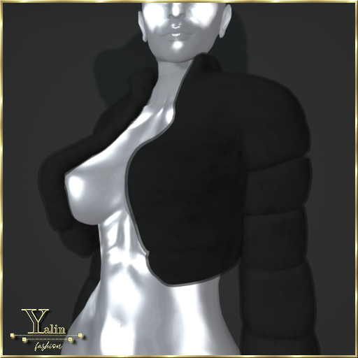 Yalin Fashion COCO Jacket Ebony Furjacket