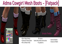 6933 Adma CowGirl Boots - [Fatpack]