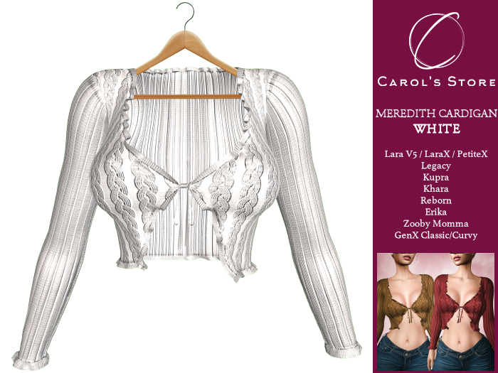 Carol's Store-Meredith Cardigan White