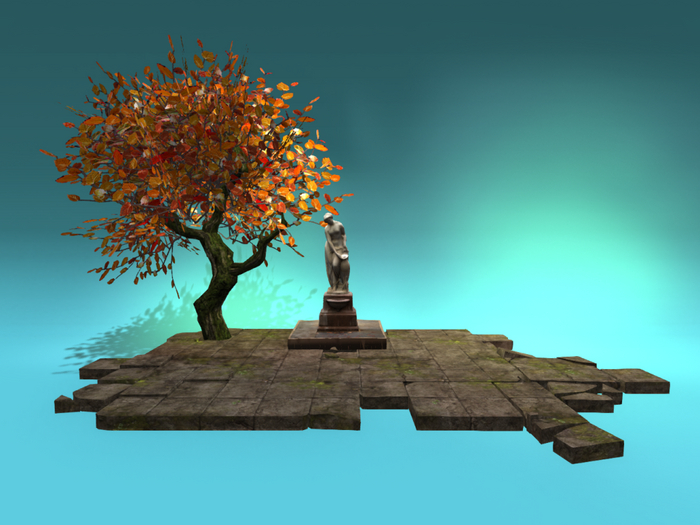 Outdoor Decoration Set - Statue