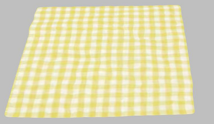 Mesh Rug - yellow gingam
