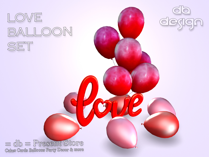 ::db:: Valentine Love Ballon Decor Red