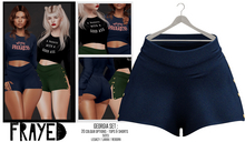 Frayed - Georgia Shorts - Ink