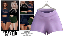 Frayed - Georgia Shorts - Lilac