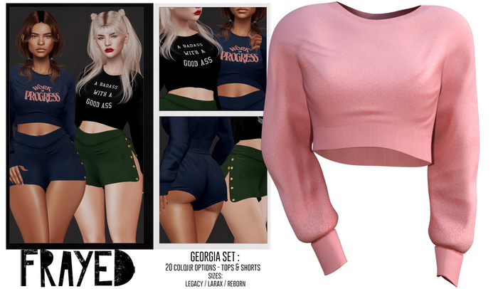 Frayed - Georgia Sweater - Pink