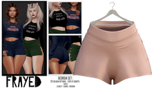 Frayed - Georgia Shorts - Nude