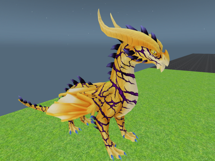 Mystical Creatures Dragons : Ceondet Twilight Fiss Indigo Drake - OPA