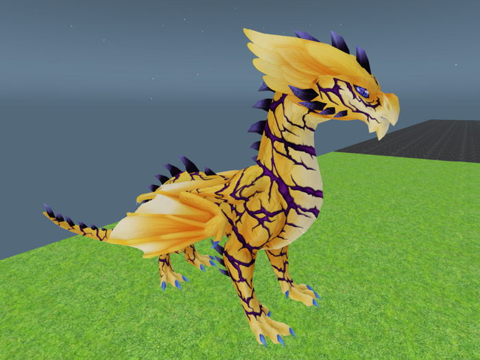 Mystical Creatures Dragons : Ceondet Twilight Fiss Indigo Drago - OPA