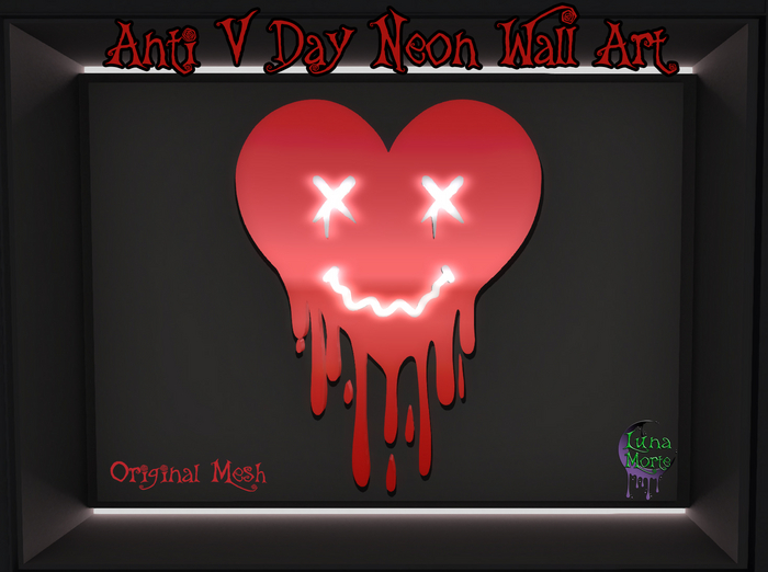 *LunaMorte* Anti V-Day Neon - Red