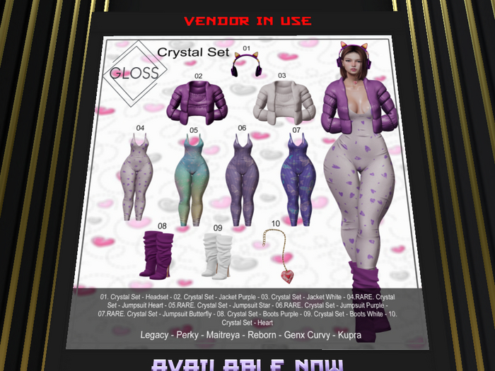 10. Crystal Set - Heart - Gloss