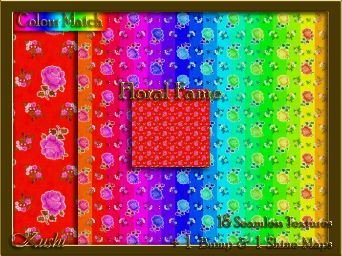 Floral Fame Seamless Texture Pack