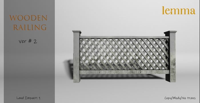Lemma - Wooden railing ver#2