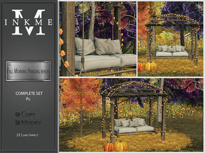 ::InkMe:: Fall Morning Hanging bench  PG