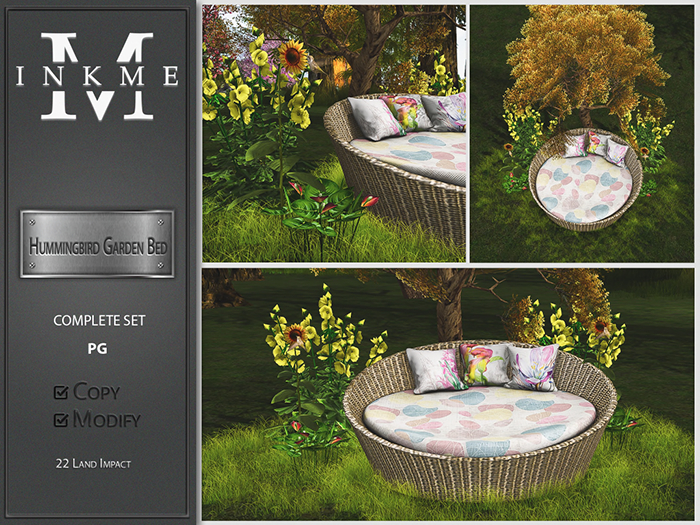 ::InkMe:: Hummingbird Garden Bed PG
