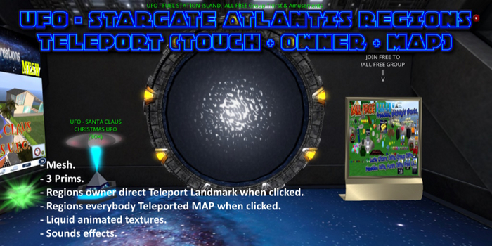UFO - STARGATE ATLANTIS Regions (Touch+Owner+MAP)