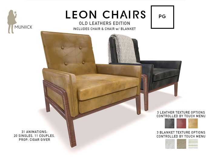 Muniick Leon Chair Set - PG Version