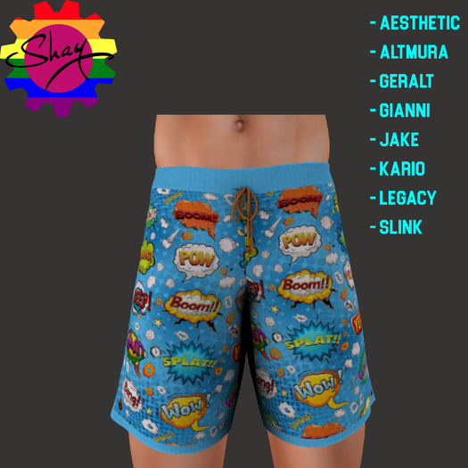 Comic Pow Shorts