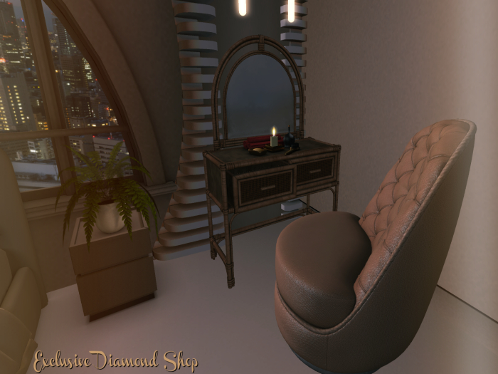 Rattan Vanity Table Set  ( Couple / LapDance )