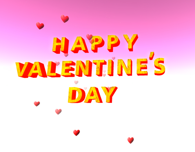 ::MM:: Happy Valentine 's Day w/ floating hearts. (touch me)