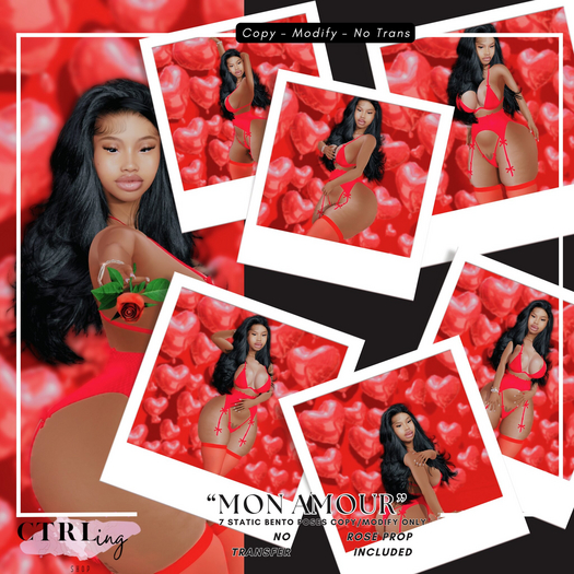 CTRL - " Mon Amour " Static Bento Pose Pack