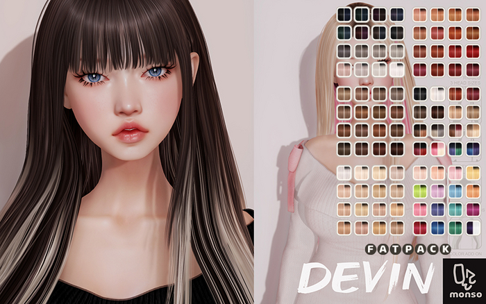 [monso] Devin Hair /Fatpack