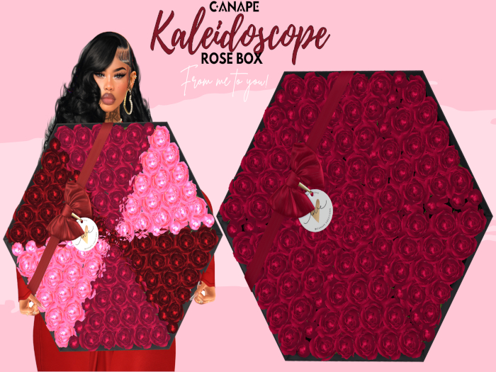 [Canape] Kaleidoscope Rose Box CERISE PINK