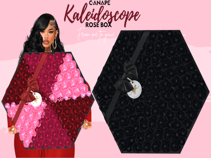 [Canape] Kaleidoscope Rose Box BLACK