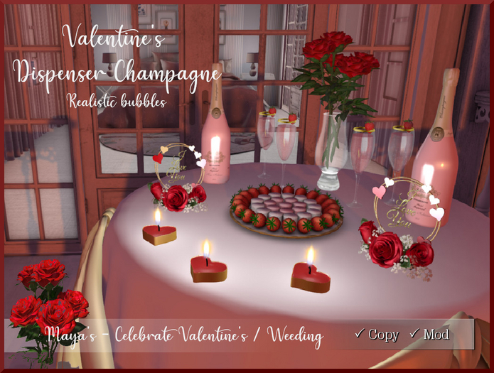 Champagne I Roses I Candles I Dessert | 