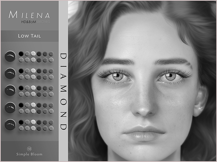 Eyebrows: Milena, Low Tail, DEMO (LeLutka EvoX)
