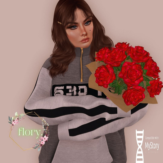 flory. - Valentines Roses Bouquet (Add) [MyStory]