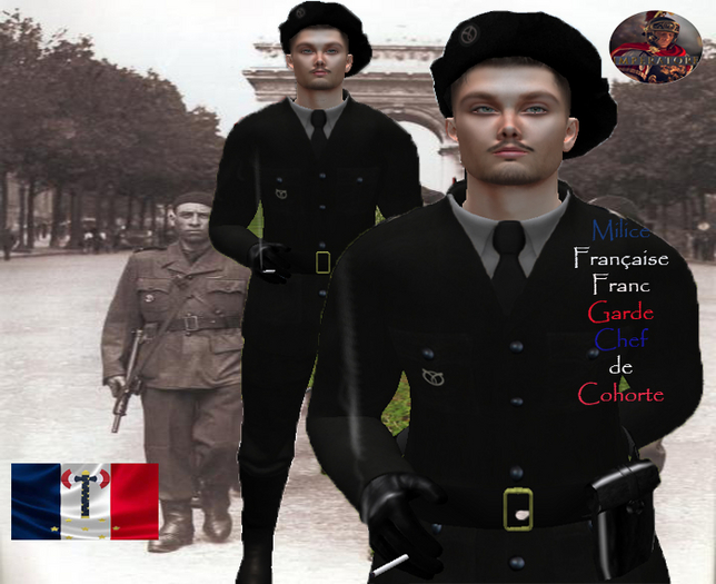 WW2 MILICE FRANCAISE CHEF DE COHORTE  v.3.0