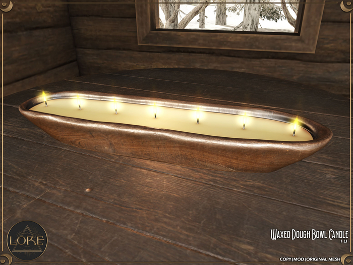 LORE Waxed Dough Bowl Candle 
