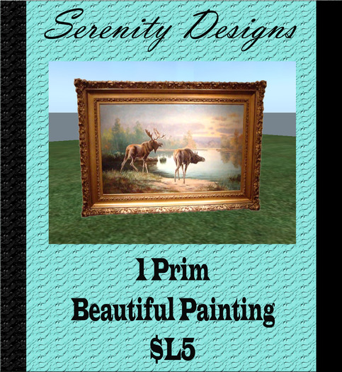 Moose painting (1prim)