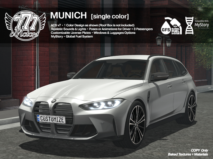 [777] MUNICH - Metallic Gray (Add)