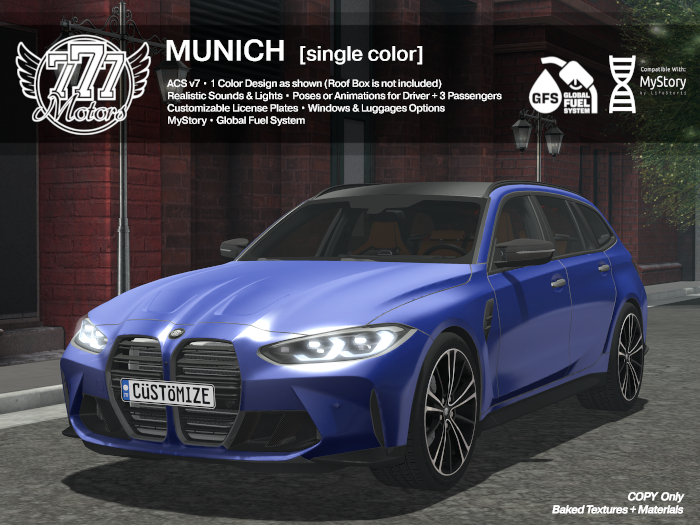 [777] MUNICH - Royal Blue (Add)