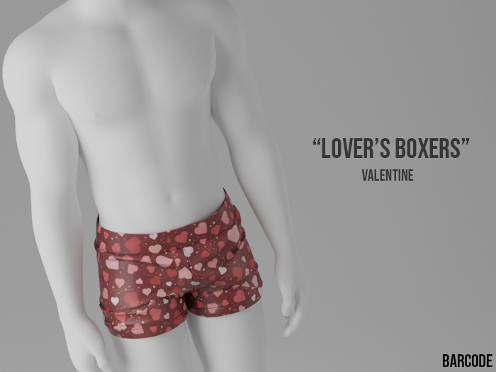 [BARCODE] Lovers Boxer - Valentine