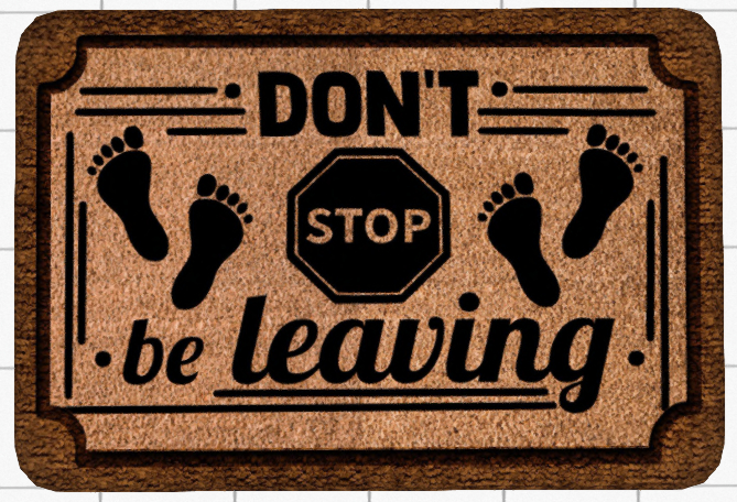~Confetti Time~ Welcome Mat Don't Stop Be Leaving 2