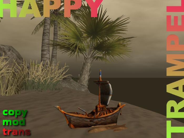 SAND CASTLE AS SAILING BOAT - HIGHLY DETAILED MESH