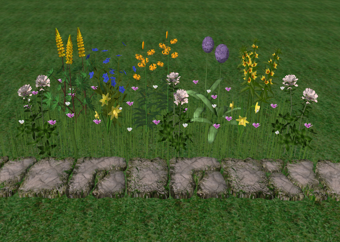 Song's Yellow and Blue Garden Path