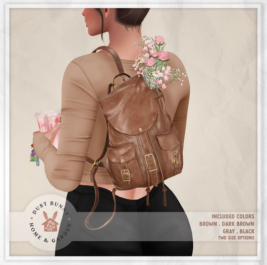 dust bunny & con . wildflower backpack . fat pack . boxed